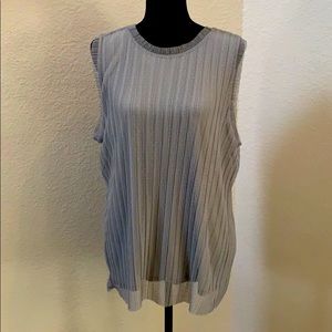 Ann Taylor Sleeveless Laced Blouse